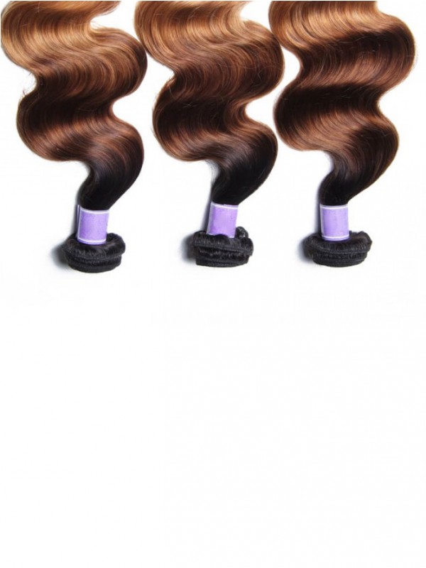 3 Bundles Three Tone Ombre Body Human Virgin Hair