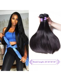 4pcs Malaysian Straight Hair 8A Grade Virgin Human Hair Extension