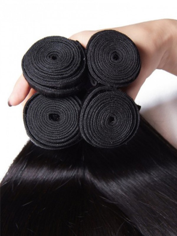 4pcs Malaysian Straight Hair 8A Grade Virgin Human Hair Extension