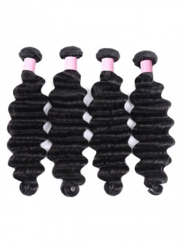 4pcs Deep Wave Wave Virgin Human Hair Weft