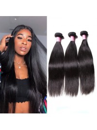 3 Bundles Bone Straight Malaysian Human Hair Weaving