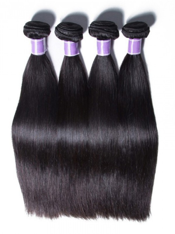 4 Bundles Unprocessed Straight Peruvian Virgin Human Hair