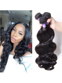 100% Indian Human 3 Bundles Body wave Virgin Hair