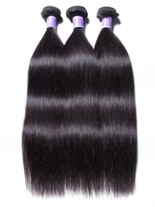 3 Bundles Of Indian Straight Hair 100% Virgin Hair Weave