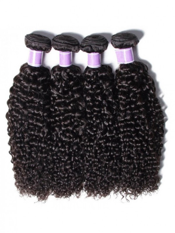 Malaysian Jerry Curly Virgin Hair Weaves 4pcs/pack