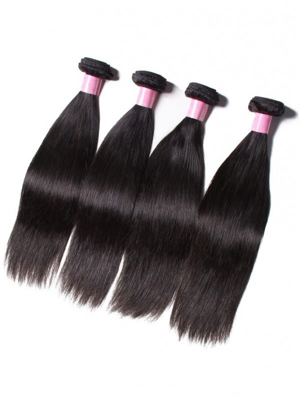 4 Bundles Hair Products Unprocessed Human Virgin Straight Hair