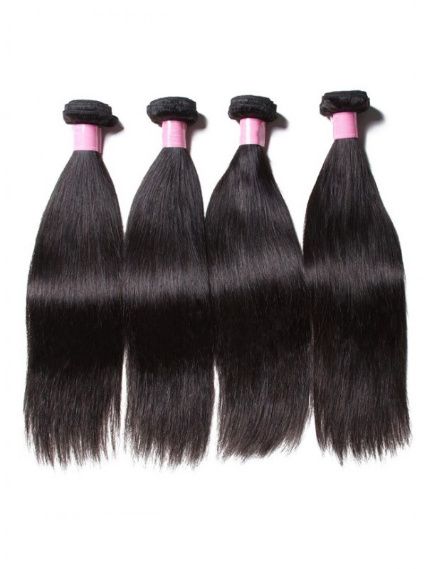 4 Bundles Hair Products Unprocessed Human Virgin Straight Hair