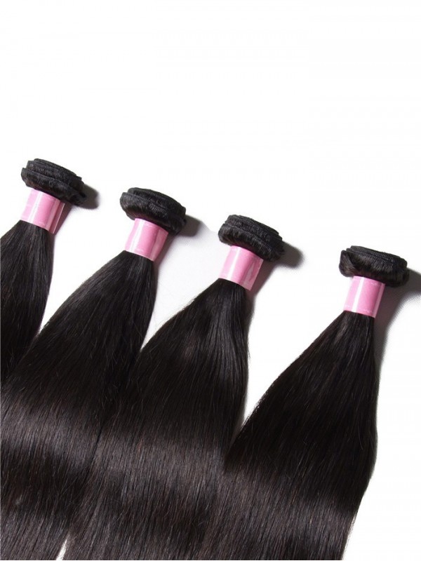 4 Bundles Hair Products Unprocessed Human Virgin Straight Hair