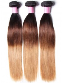 3Pcs/Lot Three Tone Ombre Straight Virgin Hair