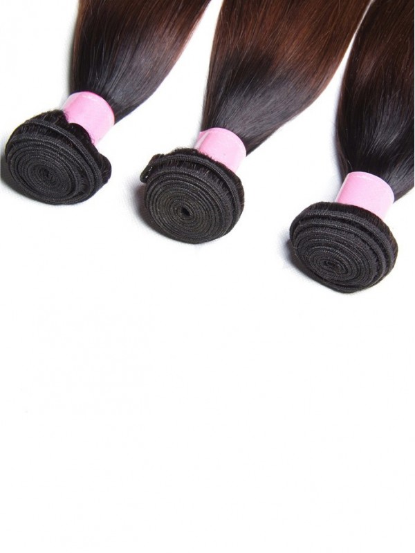 3Pcs/Lot Three Tone Ombre Straight Virgin Hair