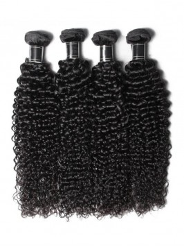 Remy Virgin Human Hair 4pcs/pack Jerry Curly Weave...
