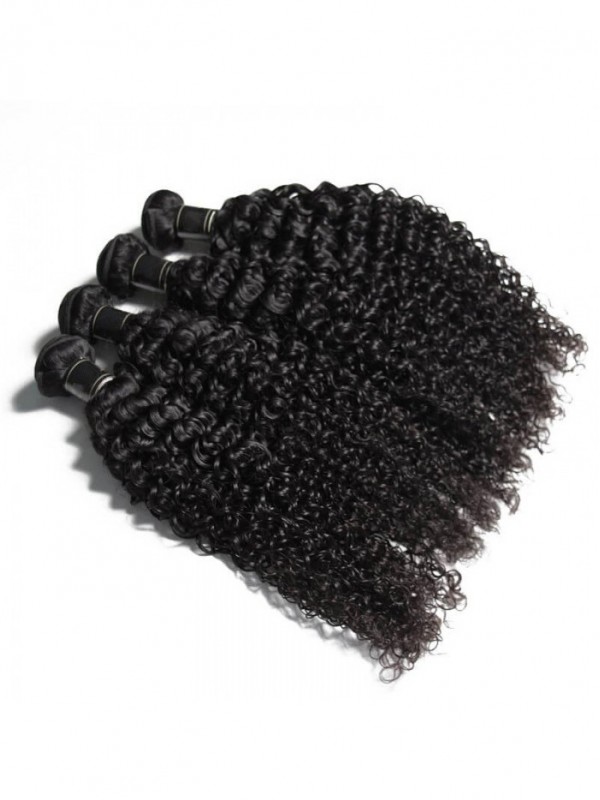 Remy Virgin Human Hair 4pcs/pack Jerry Curly Weave Hair Bundles