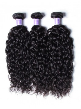 Indian Water Wave 100% Virgin Human Hair 3 Bundles