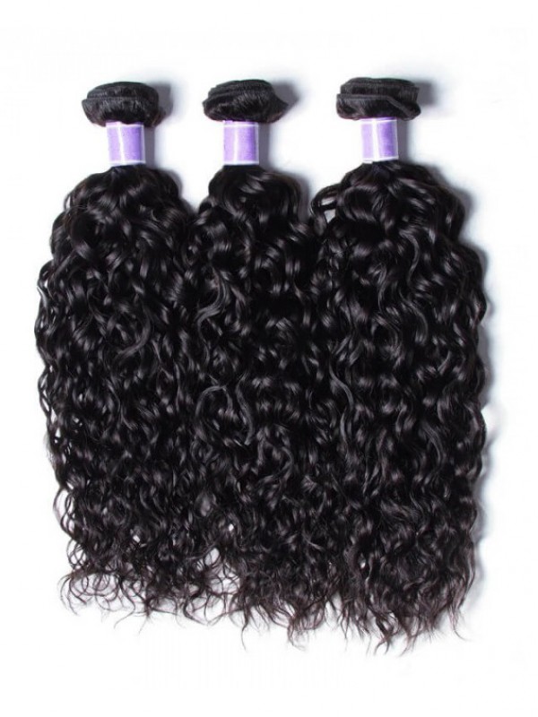 Indian Water Wave 100% Virgin Human Hair 3 Bundles