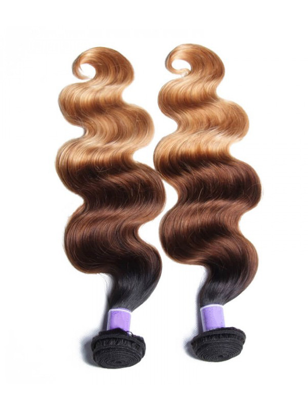 4 Bundles T1B/4/27 Ombre Body Virgin Human Hair