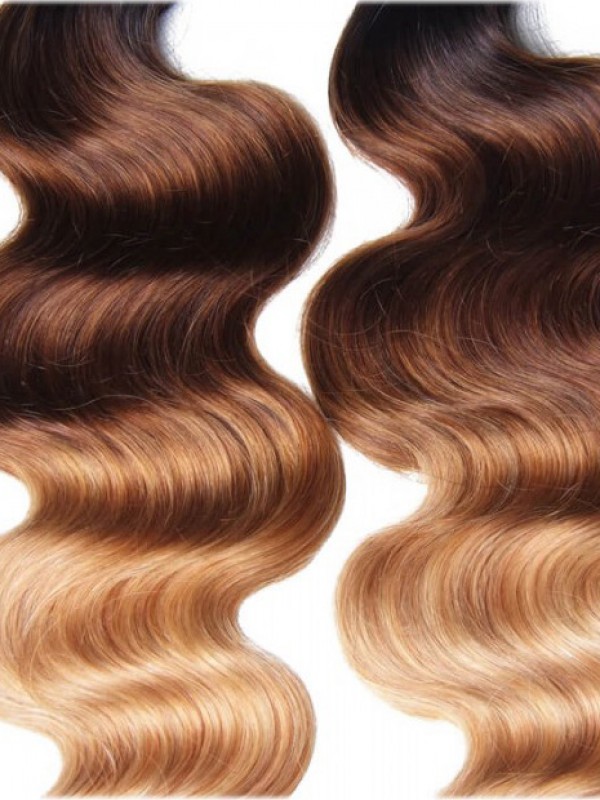 4 Bundles T1B/4/27 Ombre Body Virgin Human Hair