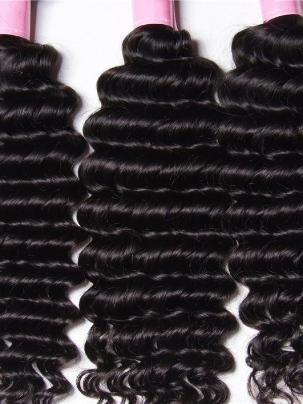 4Pcs/pack Malaysian Deep Wave Virgin Hair Weft