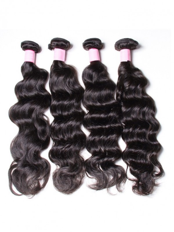 4pcs/pack Virgin Hair Unprocessed Natural Wave Human Hair