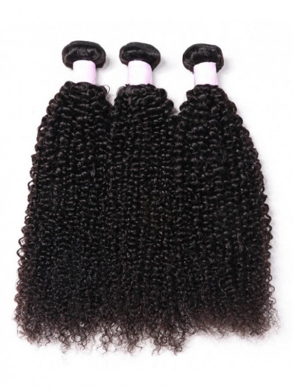 100% Virgin Human Hair Kinky Curly Hair 3 Bundles