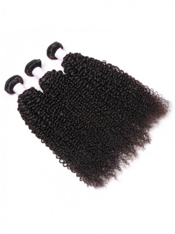 100% Virgin Human Hair Kinky Curly Hair 3 Bundles