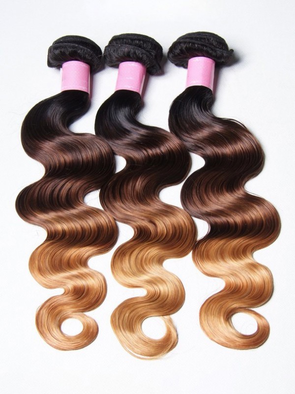 Hair Products Ombre Body Wave Virgin Hair 3 Bundles