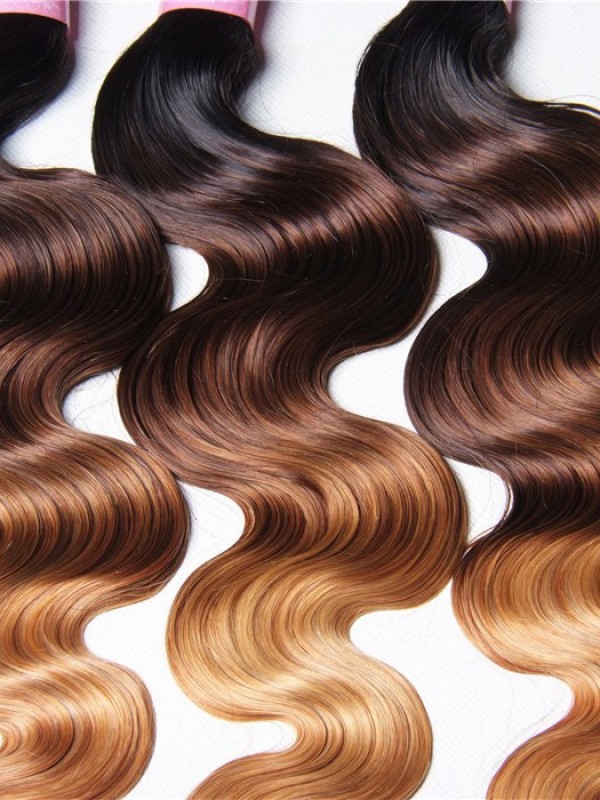 Hair Products Ombre Body Wave Virgin Hair 3 Bundles