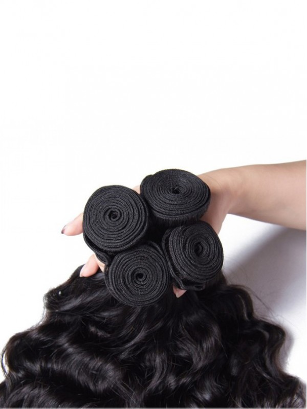 Malaysian Natural Wave 4pcs/Lot Cheap Human Hair Extensions