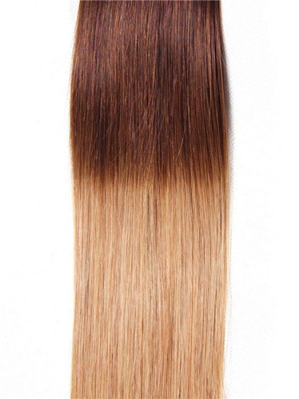 4 Bundles Three Tone Ombre Straight Human Virgin Hair Weaving