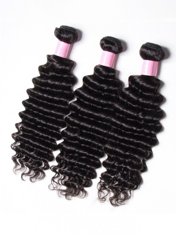 3 Bundles Indian Deep Wave Human Virgin Hair