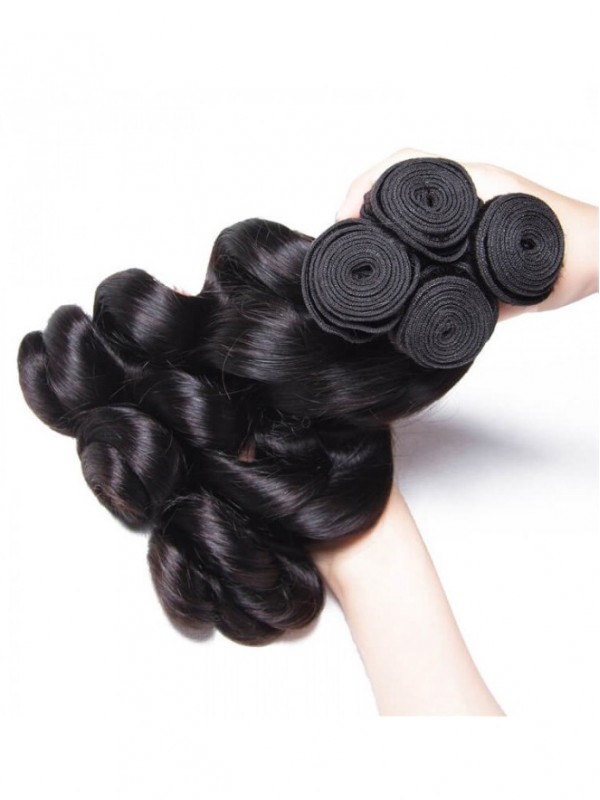 4Pcs/pack Indian Loose Wave Human Hair Extensions
