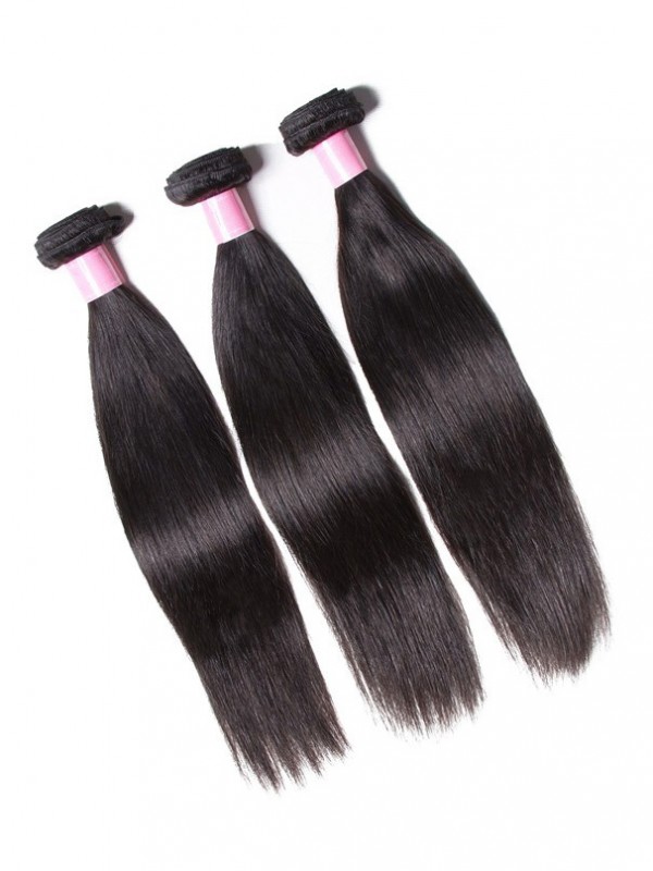 3pcs/Pack Indian Straight Human Virgin Hair Weaving