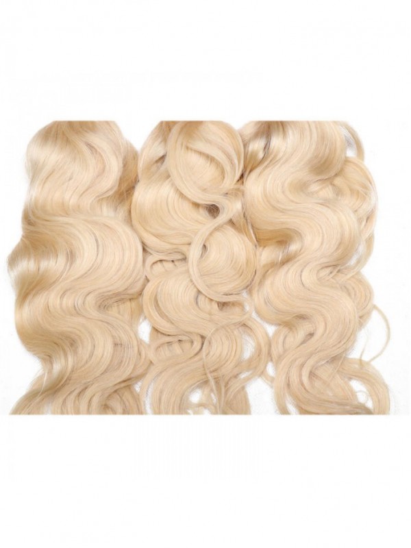 3PCS 613 Blonde Virgin Human Hair Bundles Body Wave Hair