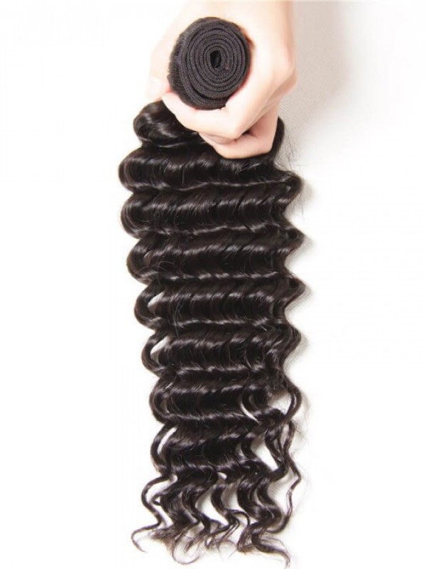 Indian Deep Wave Human Virgin Hair 4 Bundles