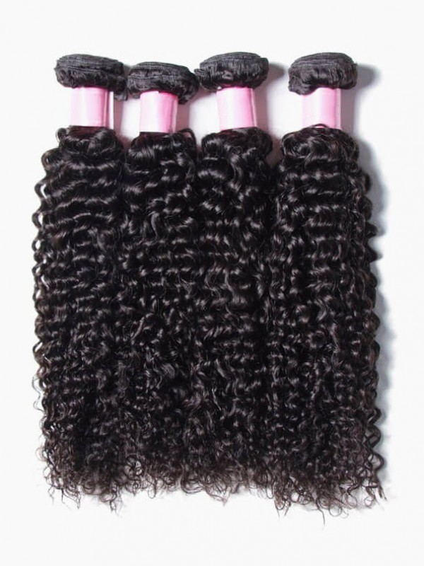 Jerry Curly Hair Products 4 Bundles Virgin Human Hair