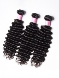 Good Quality 3 Bundles Human Virgin Hair Cheap Deep Wave Hair