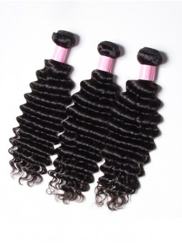 Good Quality 3 Bundles Human Virgin Hair Cheap Dee...