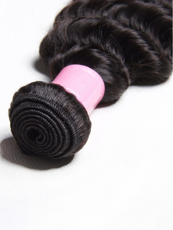 Good Quality 3 Bundles Human Virgin Hair Cheap Deep Wave Hair