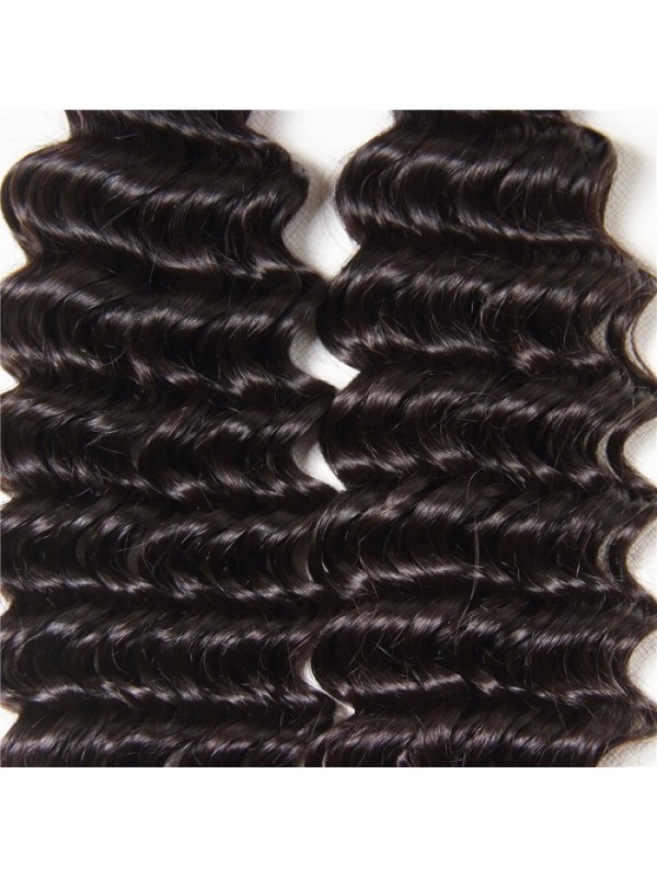 Good Quality 3 Bundles Human Virgin Hair Cheap Deep Wave Hair