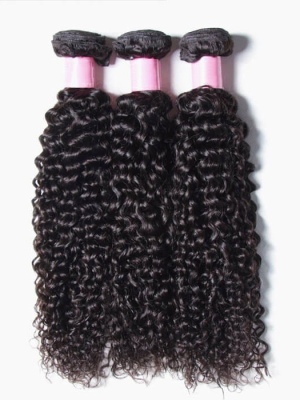 3pcs/pack Indian Jerry Curly Human Hair Extensions