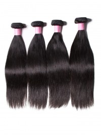 4pcs/pack Indian Straight Human Hair Weaves