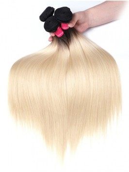 3 Bundles T1b/613 Color Ombre Hair 100% Virgin Hum...