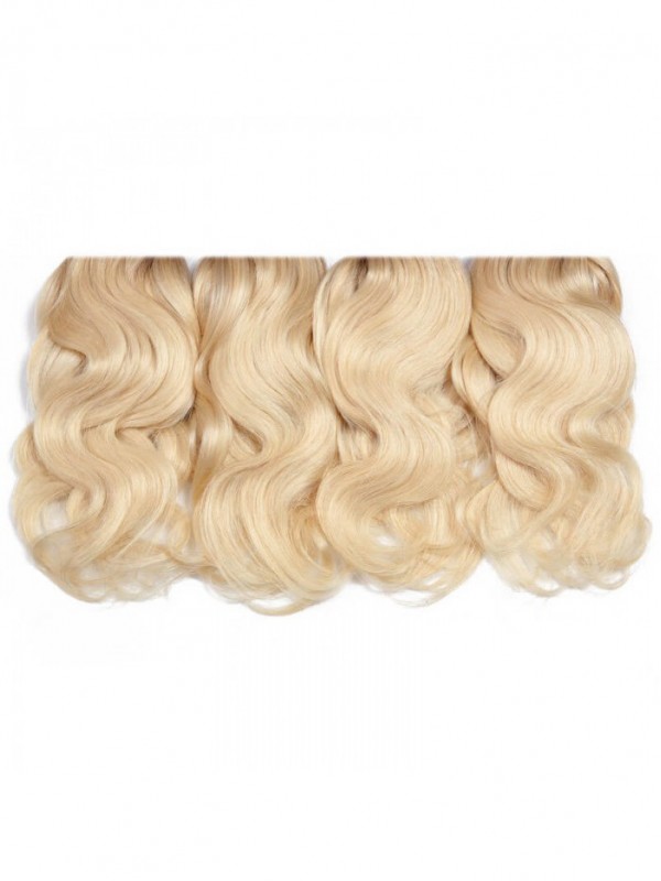 4 Bundles T1b/613 Ombre Blonde Hair 100% Virgin Human Hair Body Wave Hair Weave