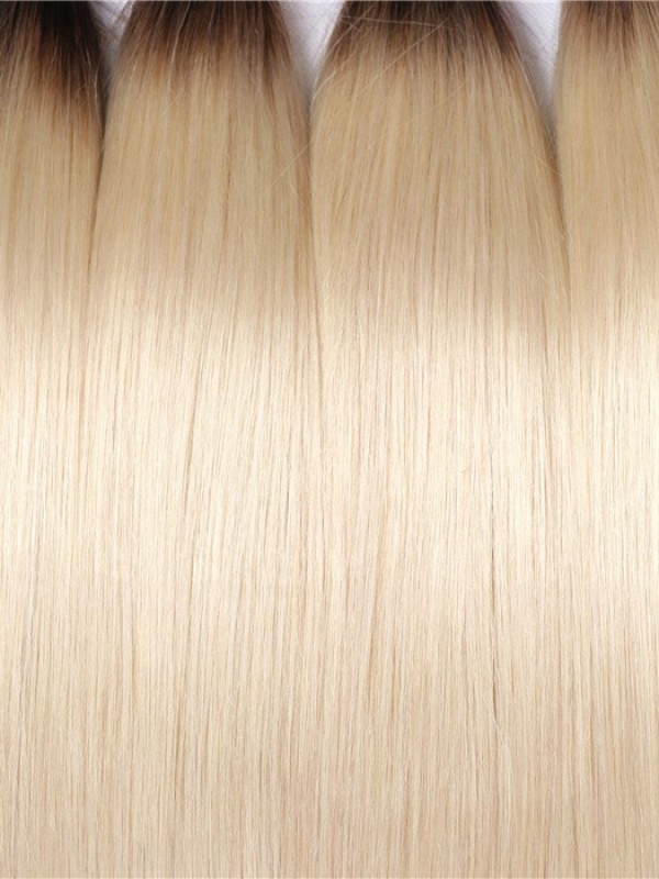 1B/613 Honey Blonde Straight Virgin Human Hair 4 Bundles Ombre