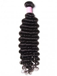 1 Pieces Deep Wave Human Virgin Hair Weaving