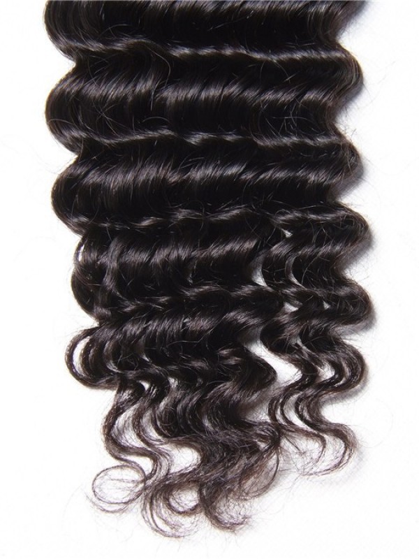 1 Pieces Deep Wave Human Virgin Hair Weaving