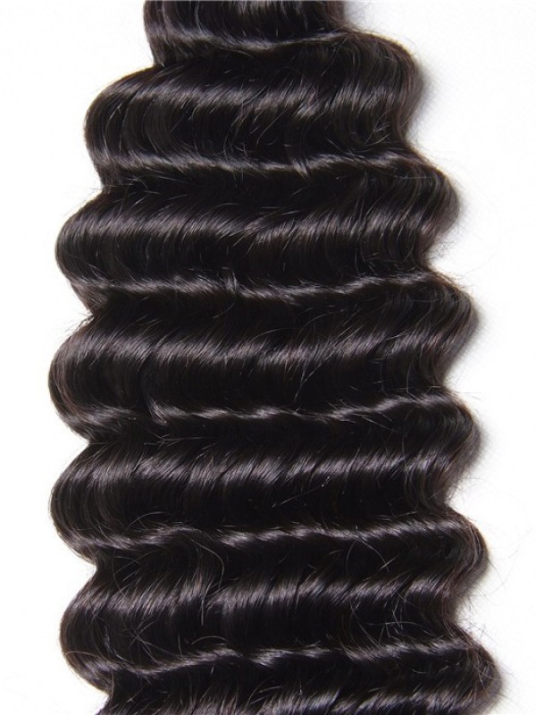 1 Pieces Deep Wave Human Virgin Hair Weaving