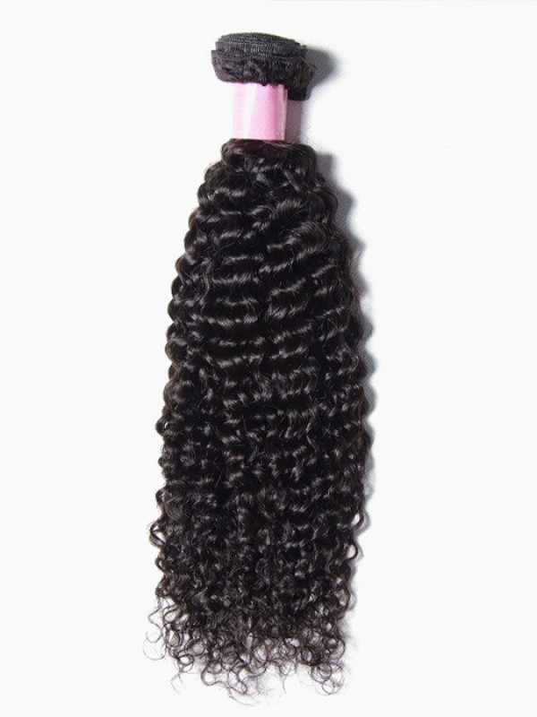 1 Piece Jerry Curly Human Virgin Hair Weaving