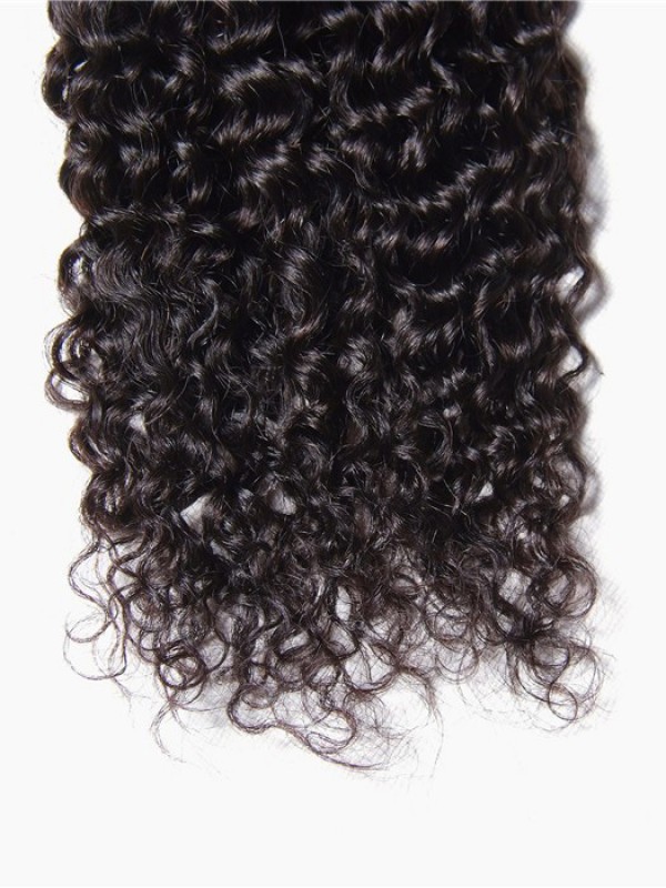 1 Piece Jerry Curly Human Virgin Hair Weaving