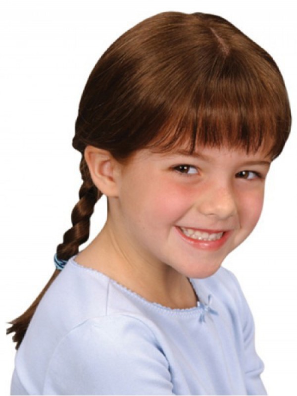 Layered Monofilament Wig For Little Girls