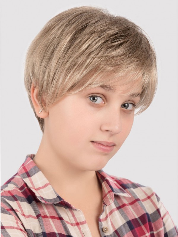 Children's Blonde Pixie Lace Front Wig